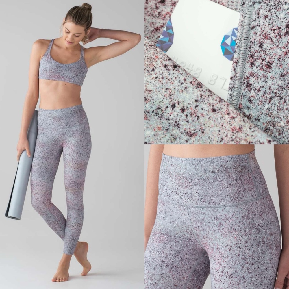 Lululemon Wunder Under Luxtreme Hi-Rise 7/8 Tights Womens Size 4 Leggings Haze